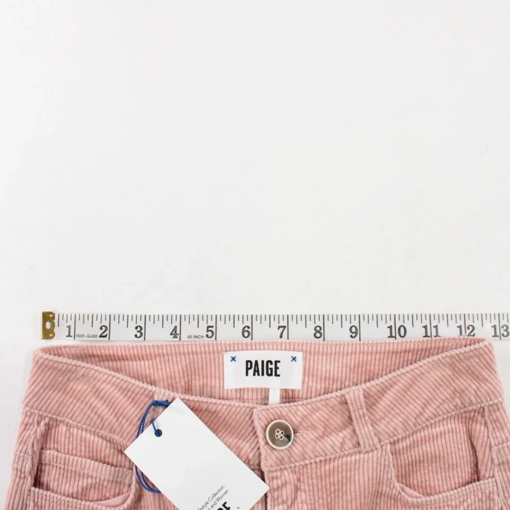 Paige NWT Jeans Size 25 US Hoxton Slim Solid Pink Cotton Blend - Picture 8 of 11